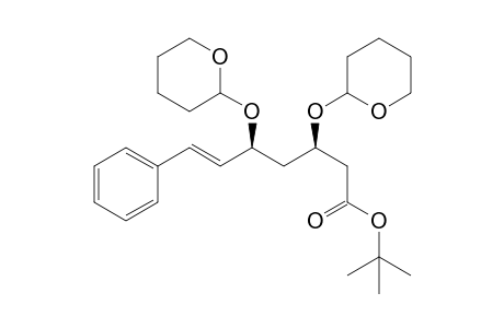 t-Butyl (3R*,5S*,6E)-7-Phenyl-3,5-di(2-tetrahydropyranyloxy)-6-heptenoate