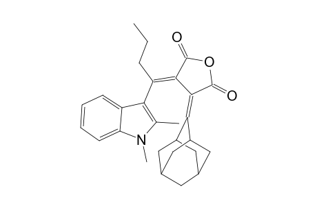 (E)-3-[1-(1,2-Dimethyl-3-indolyl)butylidene]-4-adamantylidenedihydro-2,5-furandione