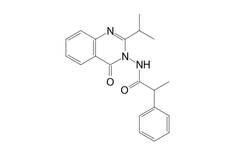 N-(2-isopropyl-4-keto-quinazolin-3-yl)-2-phenyl-propionamide