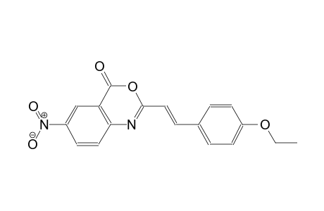 4H-3,1-benzoxazin-4-one, 2-[(E)-2-(4-ethoxyphenyl)ethenyl]-6-nitro-