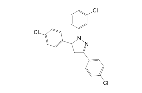 1-(3-Chlorophenyl)-3,5-bis(4-chlorophenyl)-4,5-dihydro-1Hpyrazole