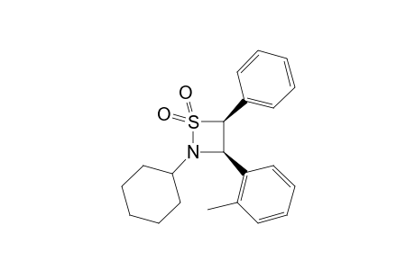 cis-2-Cyclohexyl-3-(2-methylphenyl)-4-phenyl-1,2-thiazetizine 1,1-dioxide