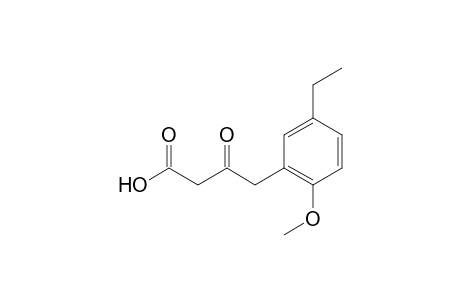 3-(2-Methoxy-5-ethyl)-3-keto butyric acid
