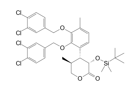 (2S,3R,4S)-3-[2,3-Bis(3,4-dichlorobenzyloxy)-4-methylphenyl]-2-(tert-butyldimethylsilyloxy)-4-methyl-.delta.-valeroactone