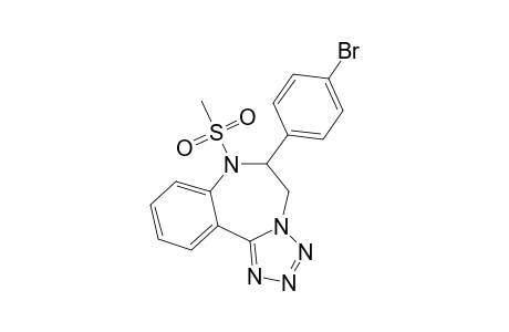 6-(4-BROMOPHENYL)-6,7-DIHYDRO-7-METHYLSULFONYL-6-PHENYL-5H-TETRAZOLO-[1,5-D]-[1,4]-BENZODIAZEPINE