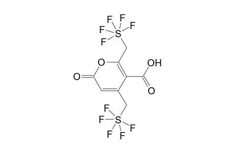 6-keto-2,4-bis(pentafluoropersulfuranylmethyl)pyran-3-carboxylic acid