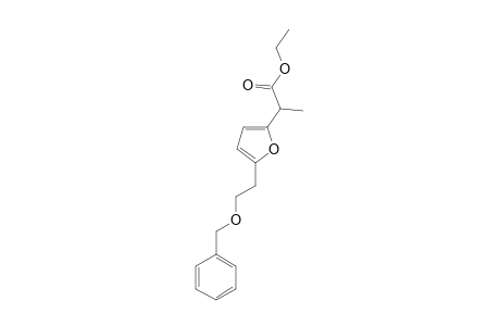 ETHYL-2-[5-[2-(BENZYLOXY)-ETHYL]-FURAN-2-YL]-PROPANOATE