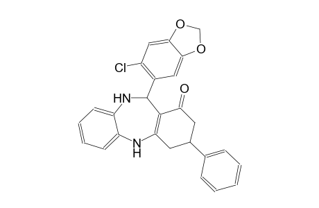 11-(6-chloro-1,3-benzodioxol-5-yl)-3-phenyl-2,3,4,5,10,11-hexahydro-1H-dibenzo[b,e][1,4]diazepin-1-one