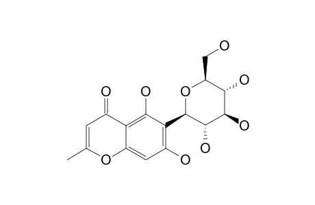 BIFLORIN;5,7-DIHYDROXY-2-METHYLCHROMONE-6-C-BETA-D-GLUCOPYRANOSIDE