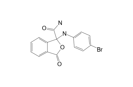 1-(4-BROMOPHENYLAMINO)-3-OXO-1,3-DIHYDROISOBENZOFURAN-1-CARBOXAMIDE