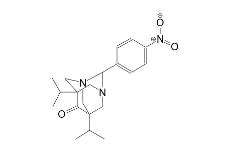 5,7-diisopropyl-2-(4-nitrophenyl)-1,3-diazatricyclo[3.3.1.1~3,7~]decan-6-one