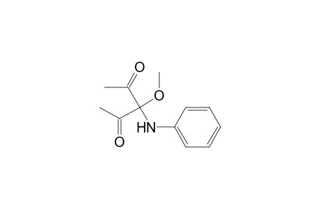 3-Anilino-3-methoxy-pentane-2,4-dione