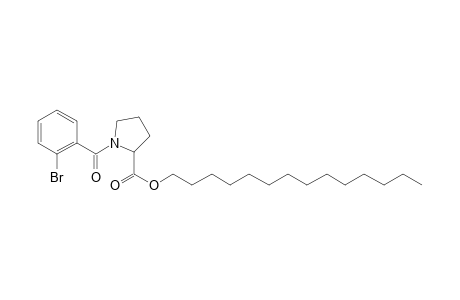 L-Proline, N-(2-bromobenzoyl)-, tetradecyl ester