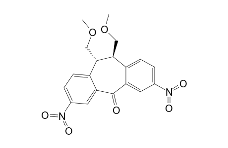5H-Dibenzo[a,d]cyclohepten-5-one, 10,11-dihydro-10,11-bis(methoxymethyl)-3,7-dinitro-, (10R-trans)-
