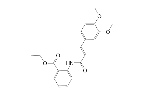 ethyl 2-{[(2E)-3-(3,4-dimethoxyphenyl)-2-propenoyl]amino}benzoate