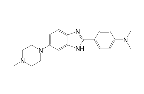 dimethyl-[4-[6-(4-methylpiperazino)-1H-benzimidazol-2-yl]phenyl]amine