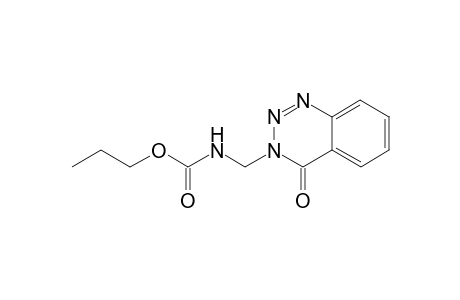 Carbamic acid, propyl-, ester with 3-(hydroxymethyl)-1,2,3-benzotriazin-4(3H)-one