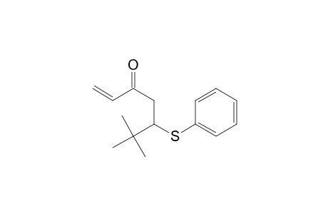 1-Hepten-3-one, 6,6-dimethyl-5-(phenylthio)-