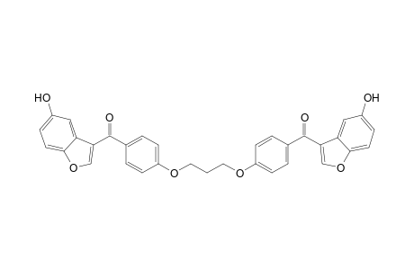 (4-{3-[4-(5-Hydroxy-benzofuran-3-carbonyl)-phenoxy]-propoxy}-phenyl)-(5-hydroxy-benzofuran-3-yl)-methanone