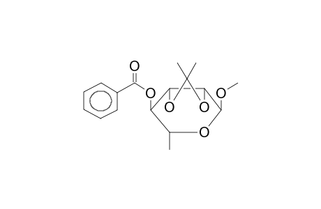 METHYL 4-O-BENZOYL-2,3-O-ISOPROPYLIDENE-ALPHA-D-RHAMNOPYRANOSIDE