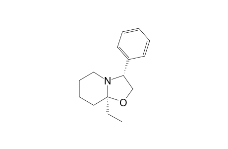 (3R,8aS)-8a-ethyl-3-phenyl-2,3,5,6,7,8-hexahydro-[1,3]oxazolo[3,2-a]pyridine