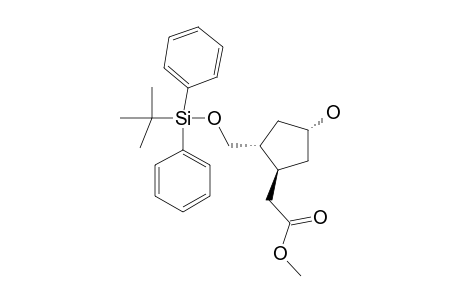 METHYL-T-2-([(TERT.-BUTYL)-DIPHENYLSILYLOXY]-METHYL)-T-2-HYDROXYCYClOPENTANE-1-R-ACETATE