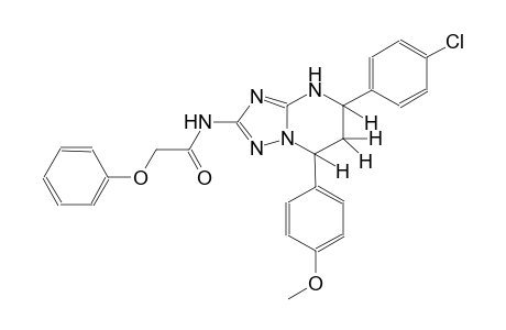 N-[5-(4-chlorophenyl)-7-(4-methoxyphenyl)-4,5,6,7-tetrahydro[1,2,4]triazolo[1,5-a]pyrimidin-2-yl]-2-phenoxyacetamide