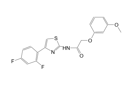 N-[4-(2,4-difluorophenyl)-1,3-thiazol-2-yl]-2-(3-methoxyphenoxy)acetamide