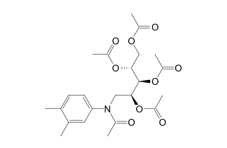 D-Ribitol, 1-[acetyl(3,4-dimethylphenyl)amino]-1-deoxy-, 2,3,4,5-tetraacetate