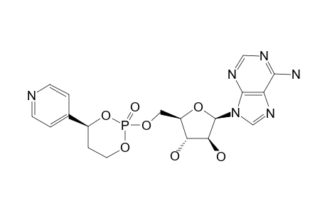 CIS-5'-O-[4-(S)-(PYRID-4-YL)-2-OXO-1,3,2-DIOXAPHOSPHORINAN-2-YL]-ADENINE-9-BETA-D-ARABINOFURANOSIDE