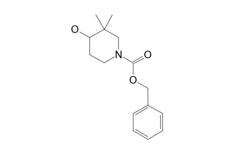 N-BENZYLOXYCARBONYL-3,3-DIMETHYL-4-HYDROXYPIPERIDINE