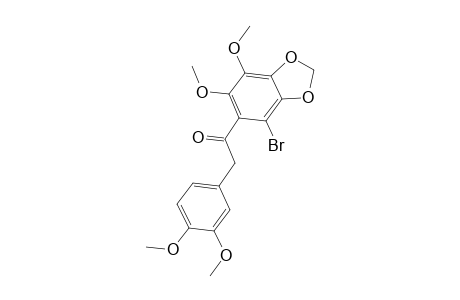 1-(4-Bromo-6,7-dimethoxy-2H-1,3-benzodioxol-5-yl)-2-(3,4-dimethoxyphenyl)ethanone