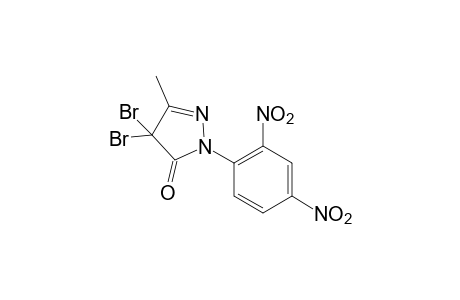 4,4-dibromo-1-(2,4-dinitrophenyl)-3-methyl-2-pyrazolin-5-one