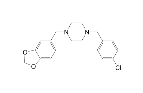 1-(4-Chlorobenzyl)-4-(3,4-methylenedioxybenzyl)piperazine