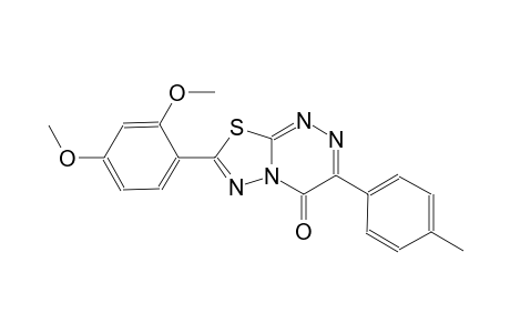 4H-[1,3,4]thiadiazolo[2,3-c][1,2,4]triazin-4-one, 7-(2,4-dimethoxyphenyl)-3-(4-methylphenyl)-