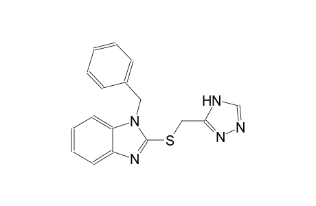 1H-benzimidazole, 1-(phenylmethyl)-2-[(4H-1,2,4-triazol-3-ylmethyl)thio]-