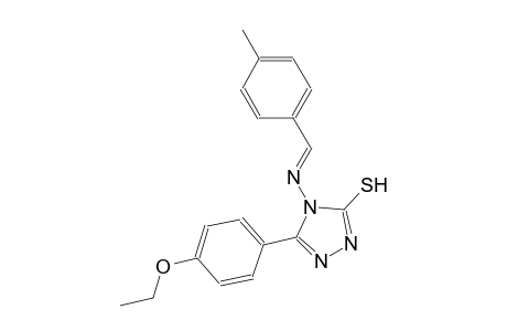 5-(4-ethoxyphenyl)-4-{[(E)-(4-methylphenyl)methylidene]amino}-4H-1,2,4-triazol-3-yl hydrosulfide
