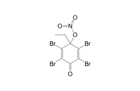 2,3,5,6-TETRABROMO-4-ETHYL-4-NITRATOCYCLOHEXA-2,5-DIENONE