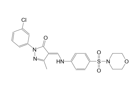 3H-pyrazol-3-one, 2-(3-chlorophenyl)-2,4-dihydro-5-methyl-4-[[[4-(4-morpholinylsulfonyl)phenyl]amino]methylene]-, (4E)-