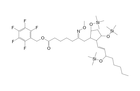 .alpha.-6-(methoxyimino)-7-(2-(3-(trimethylsiloxy)-1(E)-octenyl)-3,5-di(trimethylsiloxy)cyclopentyl)heptanoic acid pentafluorophenylmethyl ester