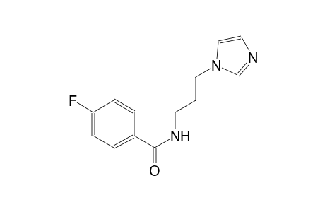 4-fluoro-N-[3-(1H-imidazol-1-yl)propyl]benzamide