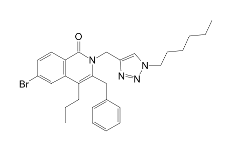 3-Benzyl-6-bromo-2-[(1-n-hexyl-1H-1,2,3-triazol-4-yl)methyl]-4-n-propylisoquinolin-1(2H)-one