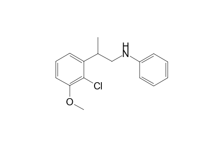 N-(2-(2-Chloro-3-methoxyphenyl)propyl)aniline