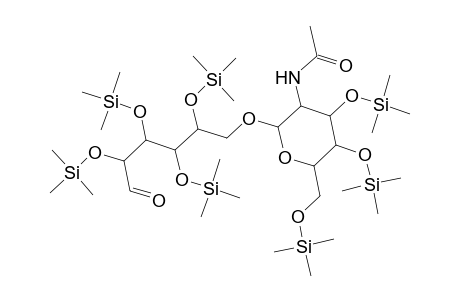 D-Galactose, 6-O-[2-(acetylamino)-2-deoxy-3,4,6-tris-O-(trimethylsilyl)-.beta.-D-galactopyranosyl]-2,3,4,5-tetrakis-O-(trimethylsilyl)-