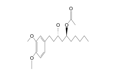 acetic acid [(1S)-1-[(2S)-4-(3,4-dimethoxyphenyl)-2-hydroxy-butyl]hexyl] ester