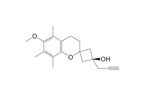 6-methoxy-5,7,8-trimethyl-1'-prop-2-ynyl-spiro[chromane-2,3'-cyclobutane]-1'-ol