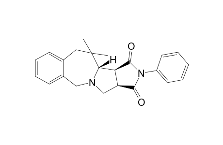 (3aS*,3bS*,11aR*)-4,4-Dimethyl-2-phenyl-3b,4,5,10,11,11a-hexahydro-3aH-2,10a-diazabenzo[f]cyclopropa[a]azulene-1,3-dione