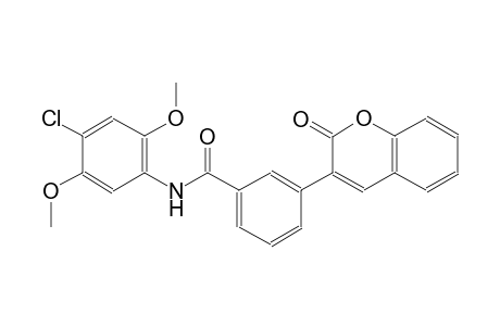 N-(4-chloro-2,5-dimethoxyphenyl)-3-(2-oxo-2H-chromen-3-yl)benzamide