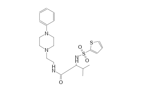 3-methyl-N-[2-(4-phenyl-1-piperazinyl)ethyl]-2-[(2-thienylsulfonyl)amino]butanamide