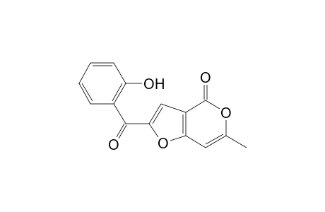 2-(2'-Hydroxybenzoyl)-4H-furo[3,2-c]-6-methylpyran-4-one